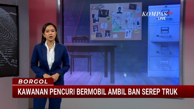 CCTV Komplotan Pencuri Gondol Ban Serep Truk di Kalideres | BORGOL