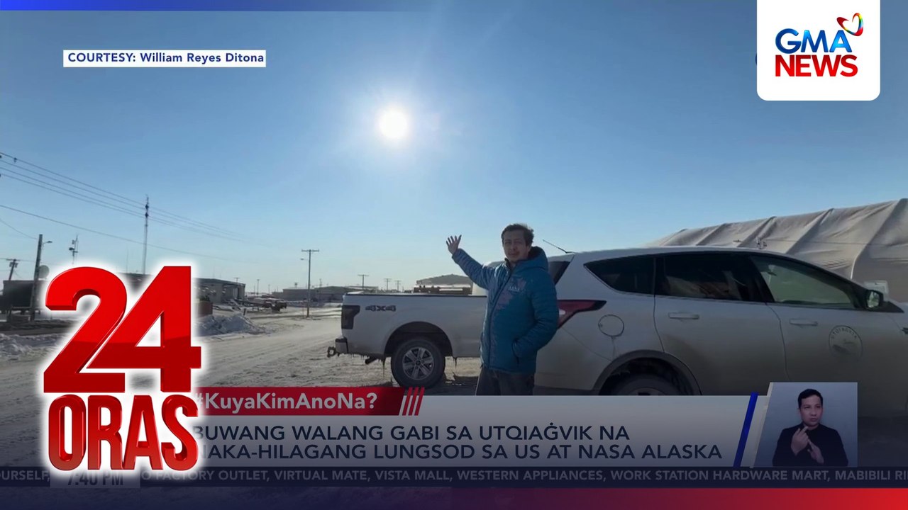 3 buwang walang gabi sa Utqiaġvik na pinaka-hilagang lungsod sa US at nasa Alaska | 24 Oras