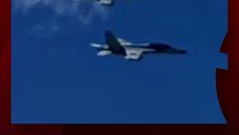 Se estrellaron dos aviones de la Marina de Estados Unidos tras chocar en una exhibición aérea en la base de Mountain Home.