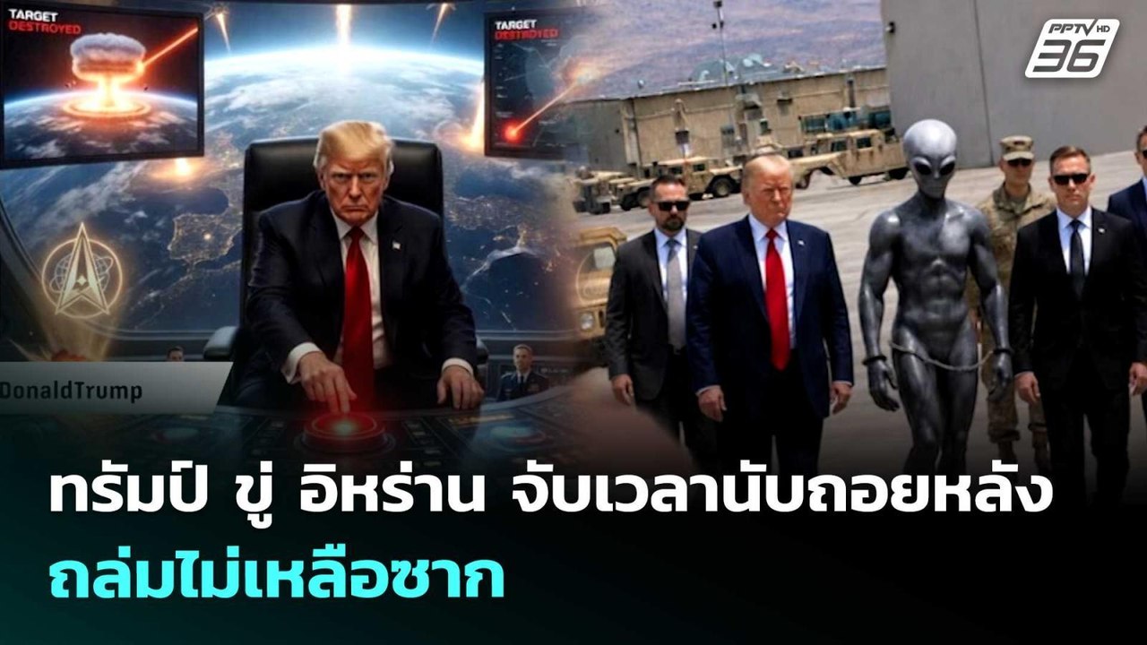 ทรัมป์ ขู่ อิหร่าน จับเวลานับถอยหลัง ถล่มไม่เหล...