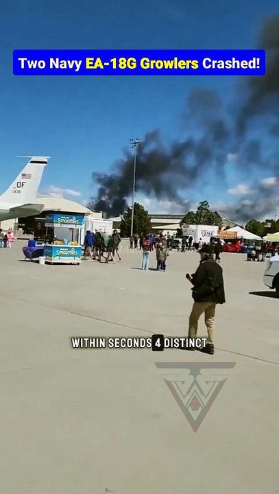 The Moment Two Electronic Attack Jets Went Down