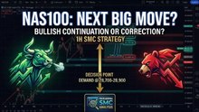 NAS100 Bullish Outlook & Institutional SMC Analysis | 1H Timeframe