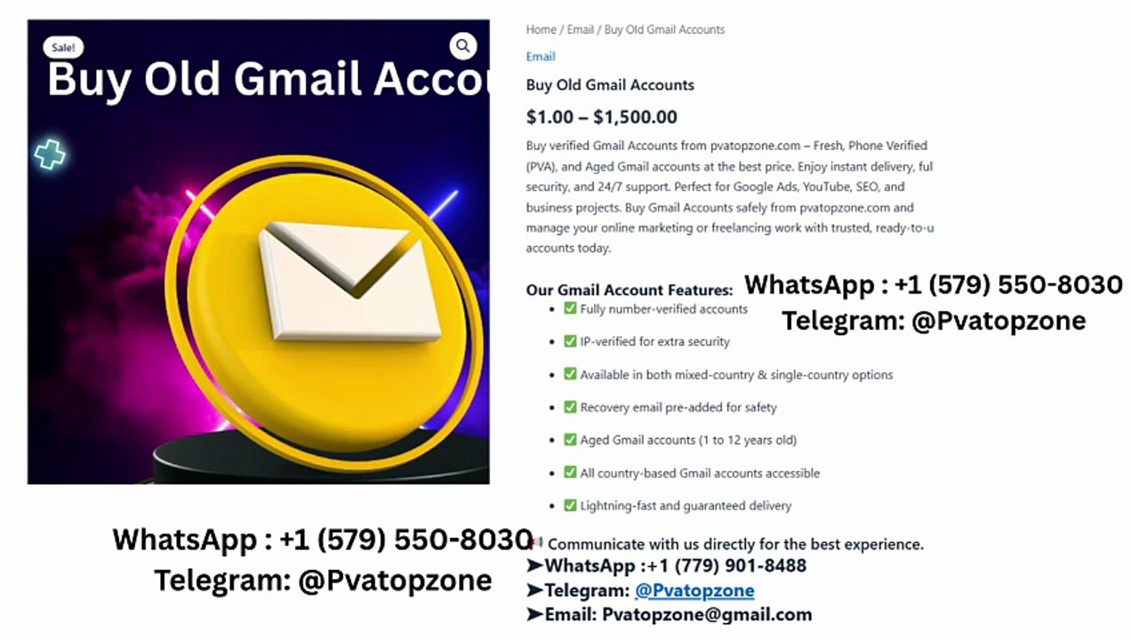 Buying Old Gmail Accounts: Easy Step-by-Step Guide.........