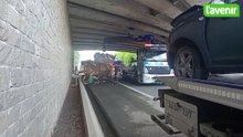 Accident à Ciney: une caravane impliquée