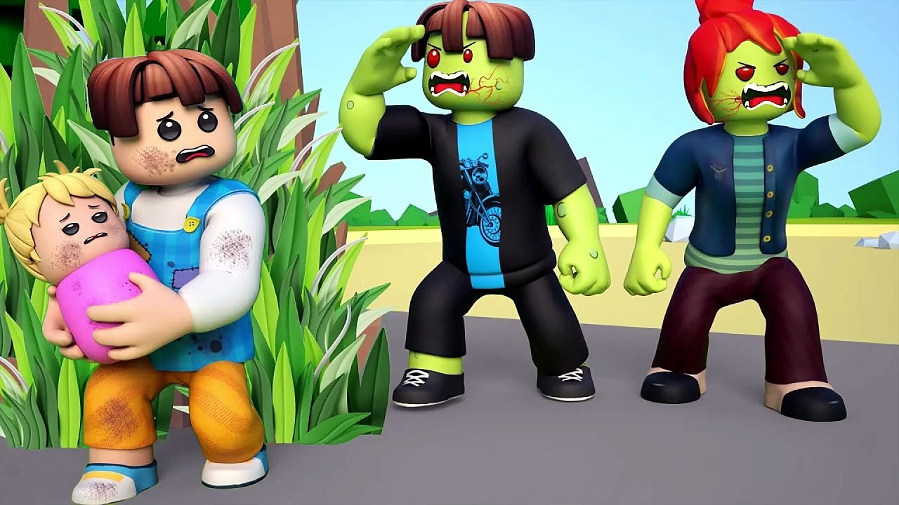 ROBLOX Brookhaven 🏡RP: Poor Child and Little Sister Escape From Zombie Parents | Roblox Jack