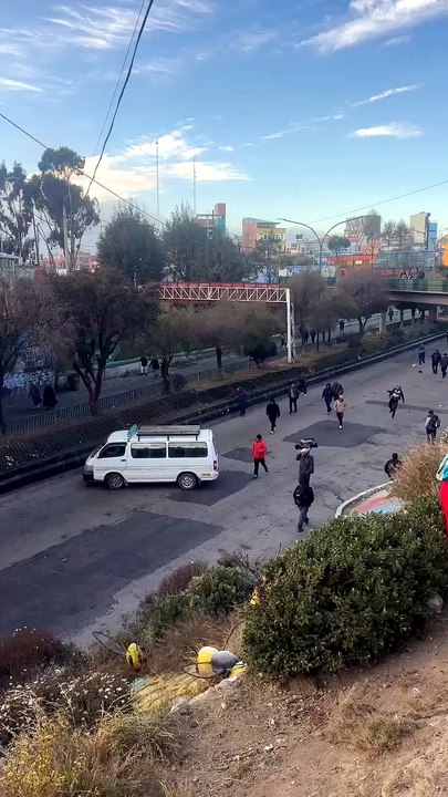 Choferes en El Alto