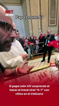 🙌✨ El papa León XIV participó en el trend “6-7” junto a un grupo de niños en el Vaticano. El clip fue difundido por el sacerdote Don Roberto Fiscer y rápidamente se volvió viral en redes.