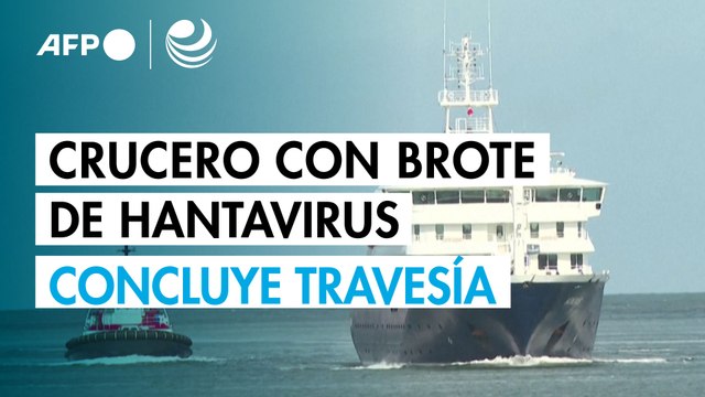 El crucero afectado por brote de hantavirus llega al final de su travesía