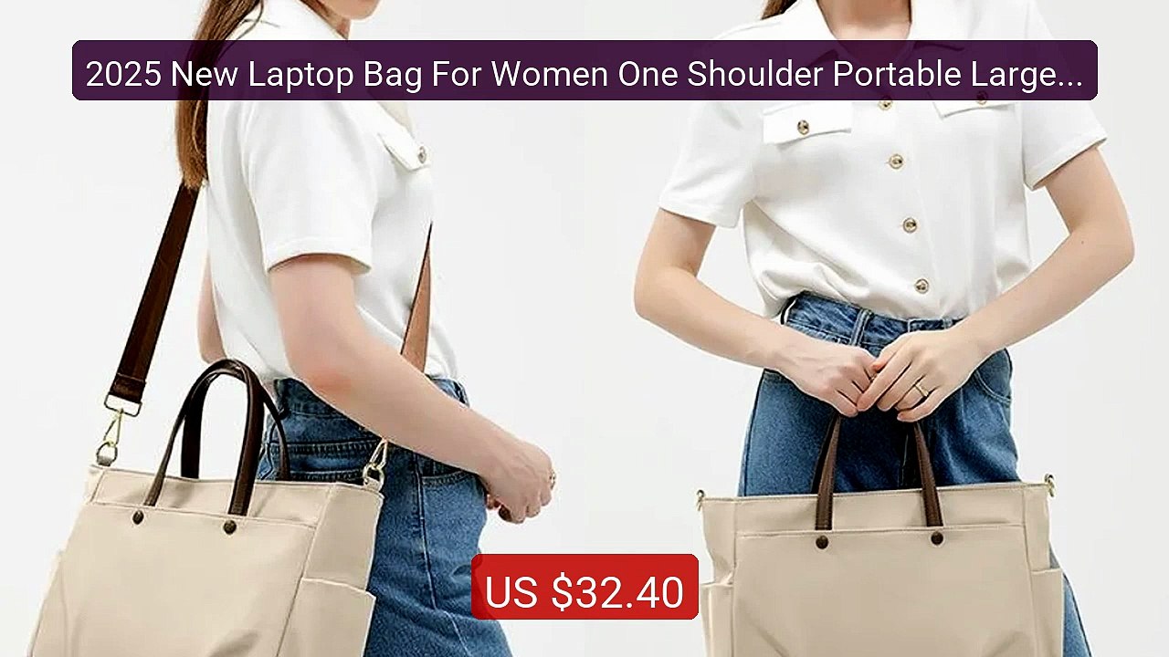 2025 New Laptop Bag For Women One Shoulder Portable Large C... -- Top Pick 2026 | Unbeatable Price!