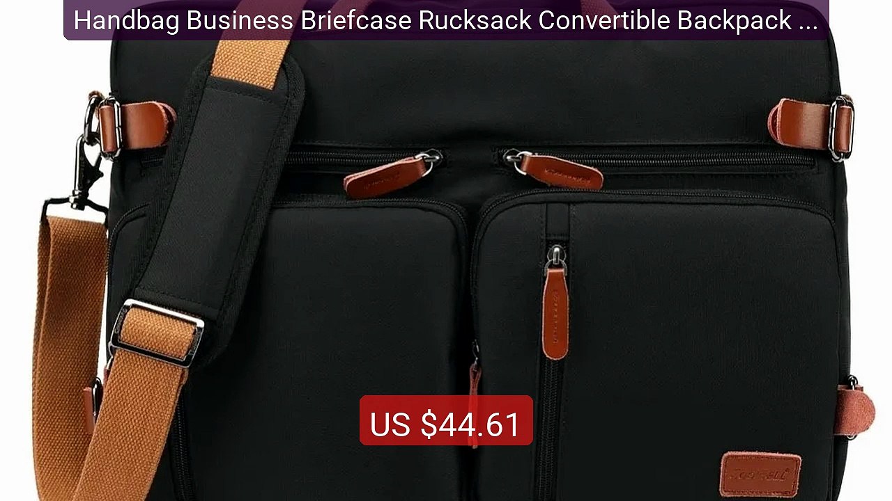 Handbag Business Briefcase Rucksack Convertible Backpack Lapto... -- Best Buy 2026 | Great Quality!