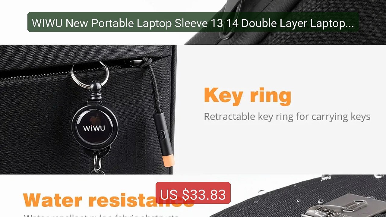 WIWU New Portable Laptop Sleeve 13 14 Double Layer Laptop Bag ... -- Hot Deal 2026 | Limited Offer!