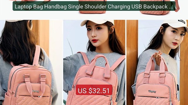 Laptop Bag Handbag Single Shoulder Charging USB Backpack For ... Amazing Value 2026 | Must Have!