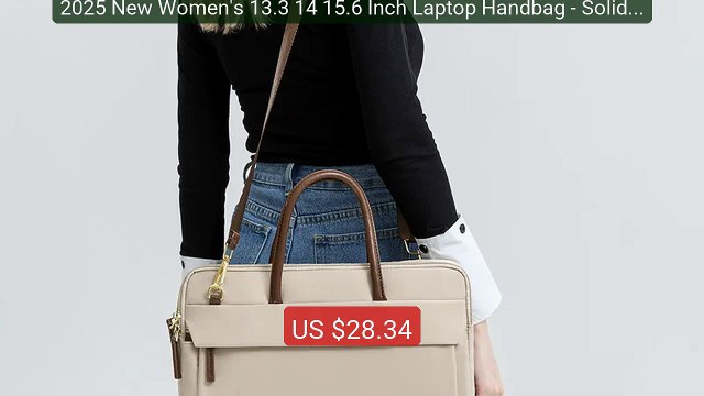 2025 New Women's 13.3 14 15.6 Inch Laptop Handbag - Solid C... Top Pick 2026 | Unbeatable Price!