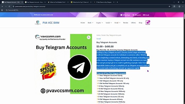12 Top Platforms to Buy Active Bulk PVA Telegram Accounts in the US