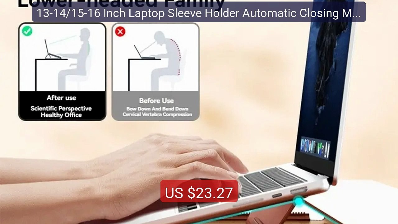 13-14/15-16 Inch Laptop Sleeve Holder Automatic Closing Multifuncti... -- Top Rated 2026 | Buy Now!