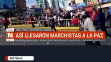 Tensión en La Paz: marchas terminaron en enfrentamientos