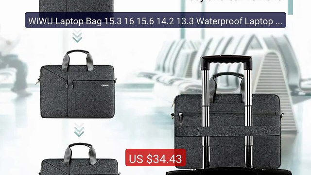 WiWU Laptop Bag 15.3 16 15.6 14.2 13.3 Waterproof Laptop Bag f... Hot Deal 2026 | Limited Offer!