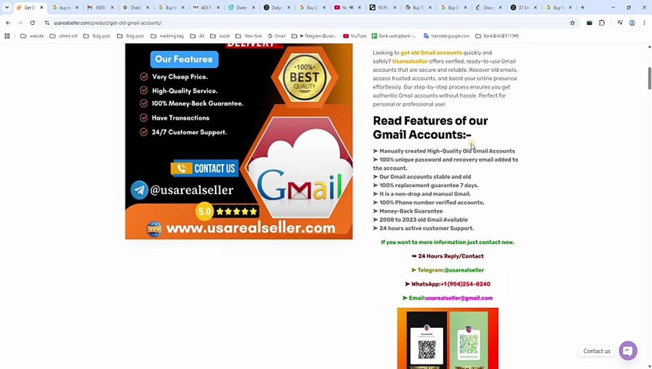 Best Trustable Sites to Buying Old Gmail Accounts