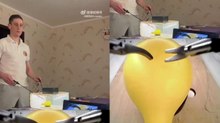 Cirujano cose globo sin que se reviente