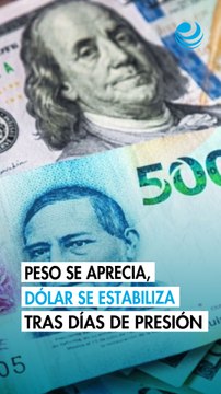 Peso mexicano se aprecia levemente; dólar se estabiliza tras dos días de presión