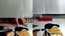 Hw to paint a dog, easy animal painting