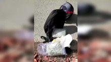 Şüphe üzerine durdurulan motosiklet sürücüsünün üzerinde 1.5 kilogram esrar ele geçirildi