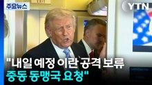 트럼프 "내일 예정 이란 공격 보류...중동 동맹국 요청" / YTN