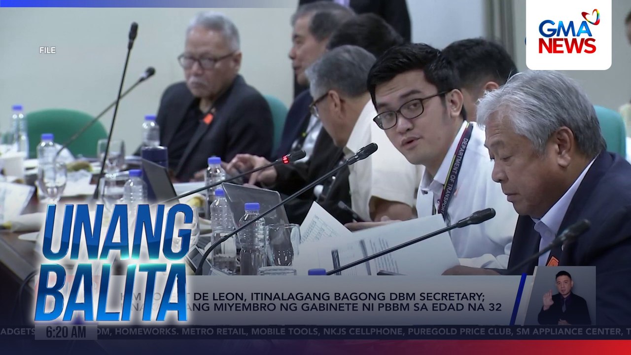 Kim Robert de Leon, itinalagang bagong DBM secretary; pinakabatang miyembro ng gabinete ni PBBM sa edad na 32 | Unang Balita