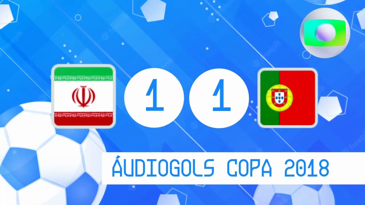 Áudiogols | Irã 1x1 Portugal (Globo 2018)