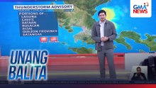 Thunderstorm advisory (valid until 7:55am, May 19, 2026) | Unang Balita