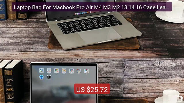 Laptop Bag For Macbook Pro Air M4 M3 M2 13 14 16 Case Leather Prote... Top Rated 2026 | Buy Now!
