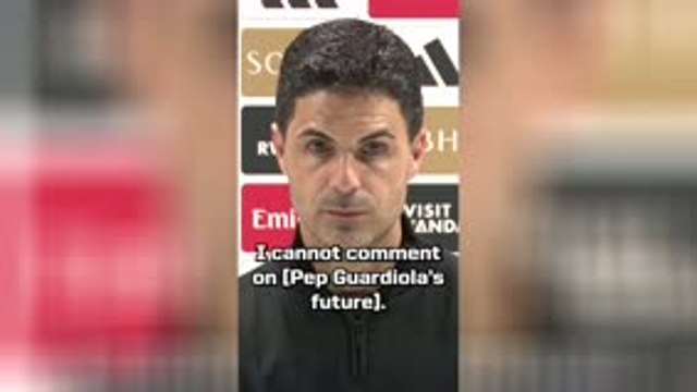Arteta responds to rumours around Guardiola's future