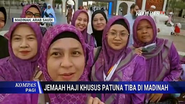 Suasana Kedatangan Jemaah Patuna Travel di Madinah | KOMPAS PAGI