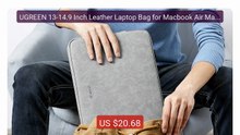 UGREEN 13-14.9 Inch Leather Laptop Bag for Macbook Air Macboo... -- Amazing Value 2026 | Must Have!