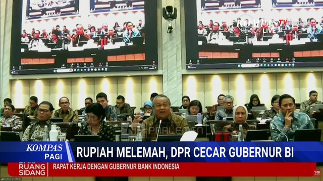 DPR Soroti Pelemahan Rupiah, Perry Warjiyo Dicecar soal Intervensi BI | KOMPAS PAGI