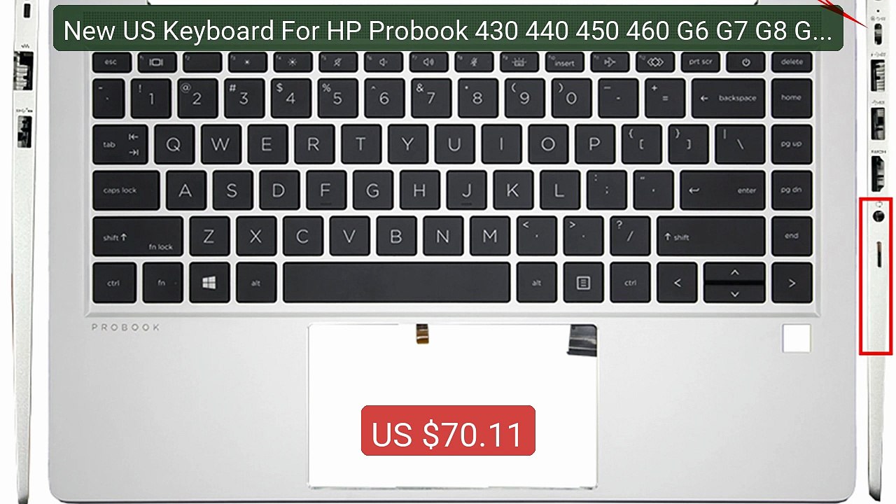 New US Keyboard For HP Probook 430 440 450 460 G6 G7 G8 G9 G10... -- Hot Deal 2026 | Limited Offer!