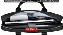 WiWU Hali Laptop Messenger Bag for MacBook Air 15.3 PU Leather... -- Hot Deal 2026 | Limited Offer!