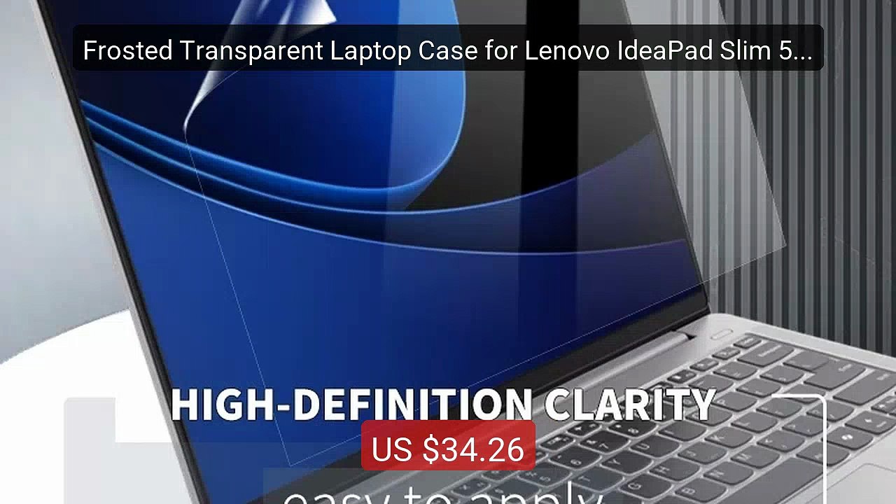 Frosted Transparent Laptop Case for Lenovo IdeaPad Slim 5 14/1... -- Best Buy 2026 | Great Quality!