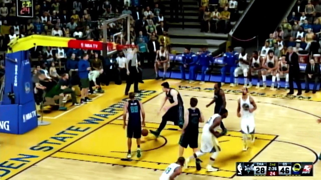 NBA 2K16 Warriors vs Hornets