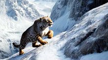 Rare Snow Leopard Spotted in Mountains