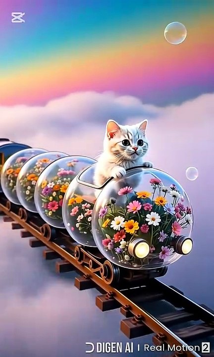 Colour Pull Day 😻🌈✨  Cat Enjoyed Every Moment