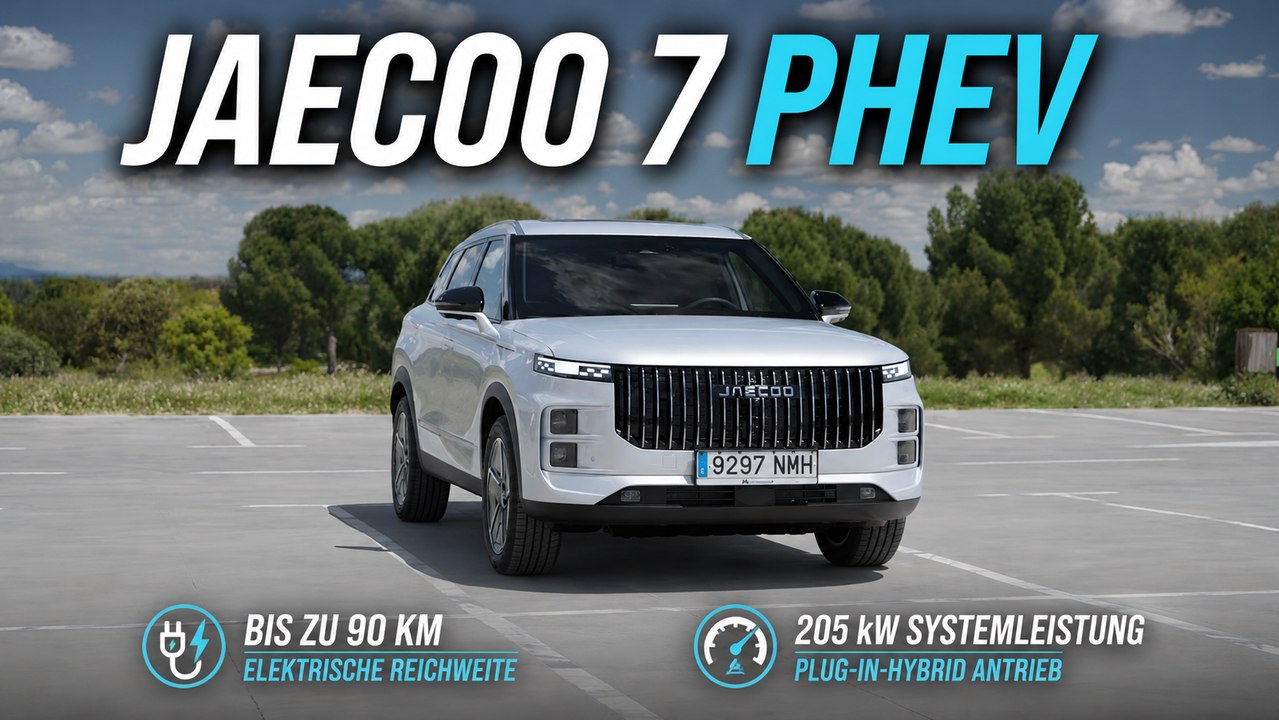 Jaecoo 7 PHEV (2026): China-SUV mit 205 kW Systemleistung