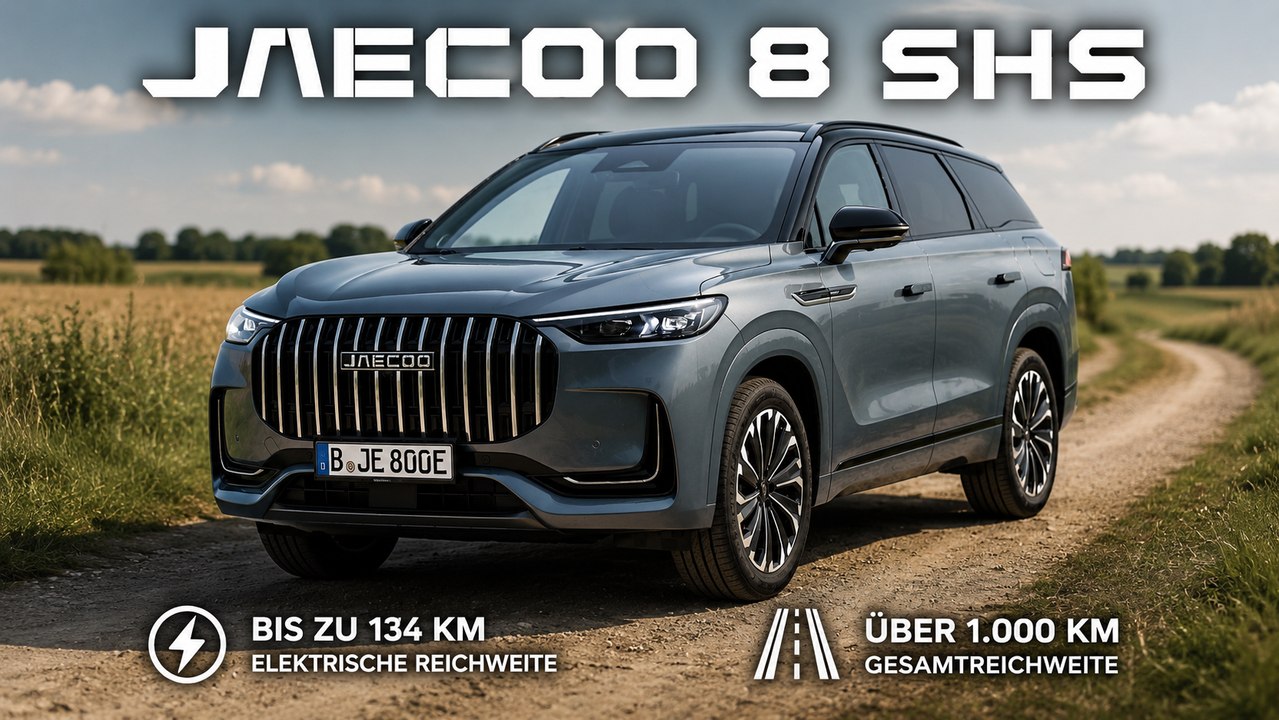 2026 JAECOO 8 SHS: Premium-SUV mit 3 Elektromotoren vorgestellt