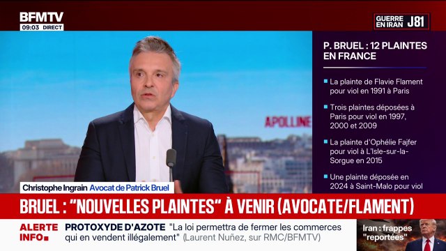 Plaintes contre Patrick Bruel: Des faits qui se sont passés il y a 35 ans, qui n'ont jamais fait l'objet de plaintes, je ne vois pas comment ils ne peuvent être prescrits , déclare l'avocat du chanteur