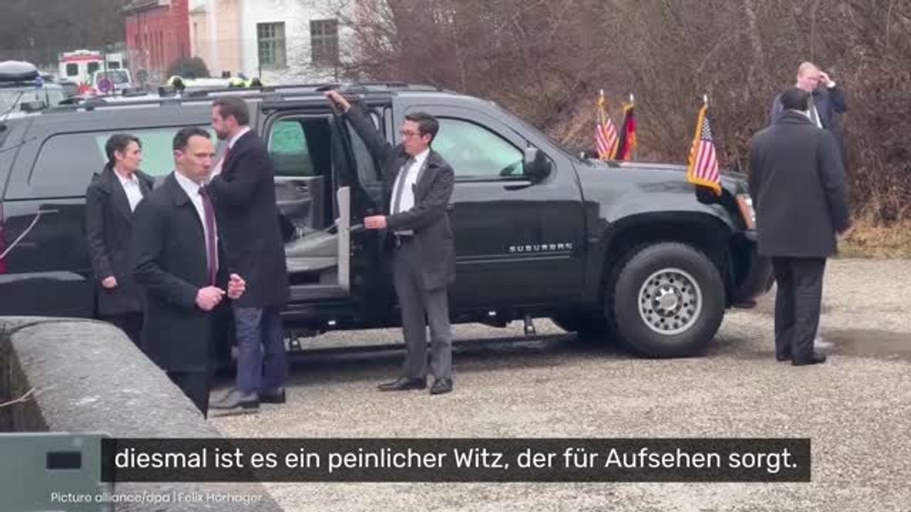 JD Vance: Trump-Vize gerät nach peinlichem Witz unter Beschuss