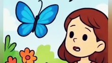 Sara and the blue butterfly