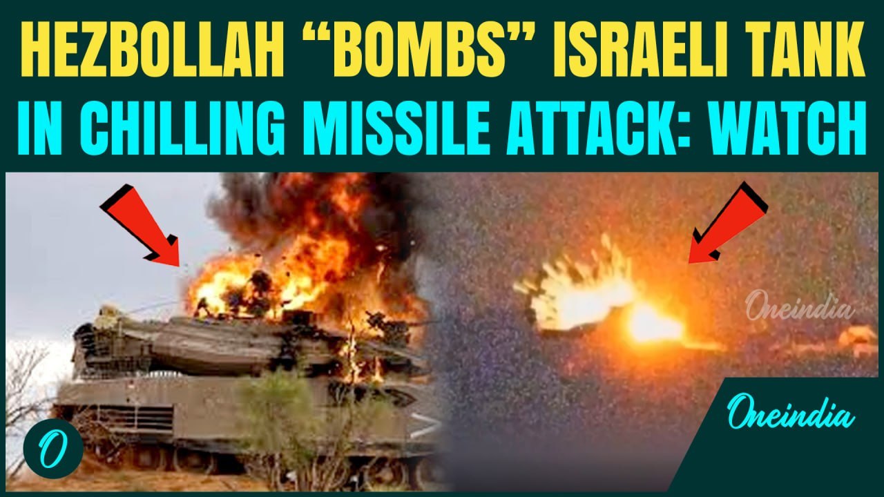 Hezbollah Drone Strike HITS Israeli Merkava Tank In Deadly Attack, Igniting Massive FIREBALL BLAST