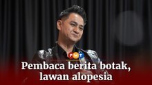 Pernah tampil botak di TV, bekas pembaca berita lawan alopesia areata