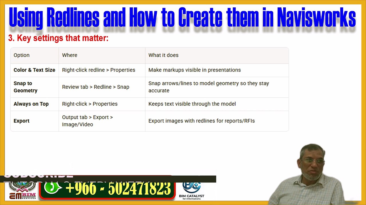 Navisworks 2026 Redlines Tutorial - Markup, Annotate & Comment on 3D Models