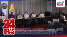 Prosec panel bares assignments for VP impeachment trial | 24 Oras